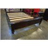 Image 2 : MODERN QUEENSIZE SLEIGH BED FRAME WITH LEATHER HEADBOARD