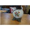 Image 2 : 2 VINTAGE PAINTED GLASS TABLE LAMPS