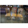 Image 1 : 3 PRESS BACK CHAIRS