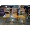 Image 2 : 3 PRESS BACK CHAIRS