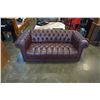 Image 1 : STUDDED TUFTED LEATHER SOFA