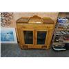 Image 1 : ANTIQUE MAPLE DISPLAY CABINET