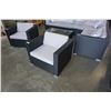 Image 1 : BRAND NEW OUTDOOR PATIO CLUB CHAIR W/ DARK GREY CUSHIONS - RETAIL $399