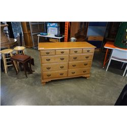 10 DRAWER SOLID WOOD DRESSER