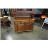 Image 2 : VILAS MAPLE 3 DRAWER SERVER WITH HUTCH