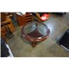 Image 1 : ROUND DESIGNER GLASSTOP COFFEE TABLE