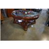 Image 2 : ROUND DESIGNER GLASSTOP COFFEE TABLE