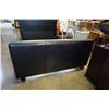 Image 2 : BLACK LEATHER DOUBLE SIZE BED FRAME