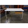 Image 2 : WHITE ROLLING 1 DRAWER DESK