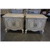 Image 2 : PAIR OF MALCOLM FURNITURE FRENCH PROVINCIAL ENDTABLES