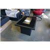 Image 2 : BRAND NEW RATTAN AND GLASS TOP FIRE TABLE 55,000 BTU, CSA APPROVED - RETAIL $999