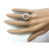 Image 4 : 5.12 CTW Natural Morganite And Diamond Ring In 18K White Gold