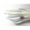 Image 4 : 11.03 CTW Natural Pink Kunzite And Diamond Ring In 18K White Gold