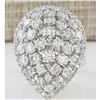 Image 1 : 4.50 CTW Natural Diamond Ring In 18K White Gold