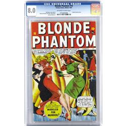 Blonde Phantom #16 (Timely, 1947) CGC VF 8.0 Off-white