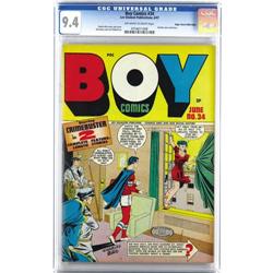 Boy Comics #34 Mile High pedigree (Lev Gleason, 1947) C