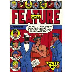 Feature Comics #28 Larson pedigree (Quality, 1940) Cond