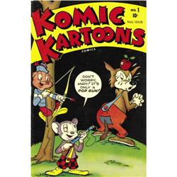 Komic Kartoons #1 Mile High pedigree (Timely, 1945) VF