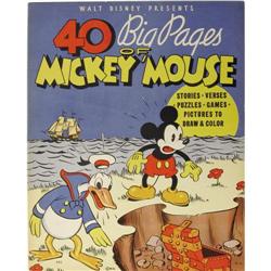 40 Big Pages of Mickey Mouse (Whitman, 1936) VF