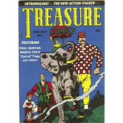 Treasure Comics #1 (Prize, 1945) Condition: NM-. Paul B