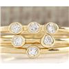 Image 1 : 0.24 CTW Diamond Ring In 14k Solid Yellow Gold