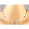 Image 1 : 6.20 CTW Natural Diamond Necklace In 14k White Gold