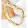 Image 4 : 0.50 CTW Natural Diamond 14K Solid Yellow Gold Ring