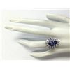 Image 4 : 4.72 CTW Natural Tanzanite And Diamond Ring In 14K White Gold