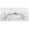 Image 1 : 0.10 CTW Diamond 14K Rose Gold Double X Open Front Ring