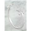 Image 3 : 0.10 CTW Diamond 14K Rose Gold Double X Open Front Ring