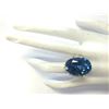 Image 4 : 30.50 CTW Natural Topaz And Diamond Ring In 18K Yellow Gold