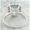 Image 4 : 4.55 CTW Aquamarine 18K White Gold Diamond Ring