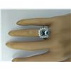 Image 5 : 4.55 CTW Aquamarine 18K White Gold Diamond Ring