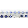 Image 2 : 10.67 CTW Sapphire 14K White Gold Diamond Bracelet