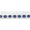 Image 3 : 10.67 CTW Sapphire 14K White Gold Diamond Bracelet