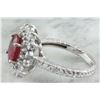 Image 6 : 3.20 CTW Ruby 14K White Gold Diamond Ring
