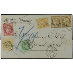 FRANCE Cover from MARSEILLE to BUENOS A