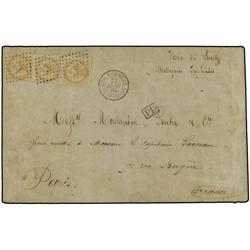 FRENCH COLONIES Wonderful cover to Pari