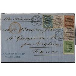 BRITISH COLONIES Entire letter from Mel