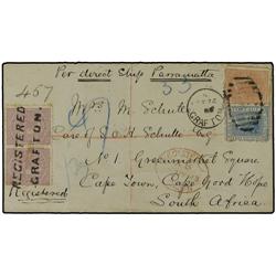 BRITISH COLONIES Registered cover to Ca