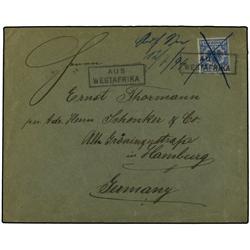 BRITISH COLONIES Cover with ´Carl Woerm