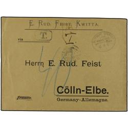 BRITISH COLONIES Unpaid cover from Kwit