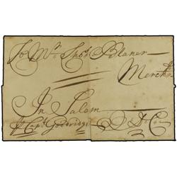 BRITISH COLONIES BARBADOS to SALEM Ma. 