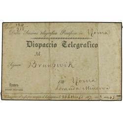 ITALIAN STATES: PAPAL STATES Printed Te