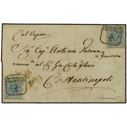 LOMBARDY VENETIA Outer letter sheet fro