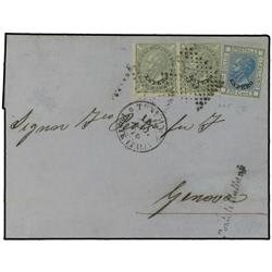 ITALIAN COLONIES TUNEZ a GENOVA. Franqu