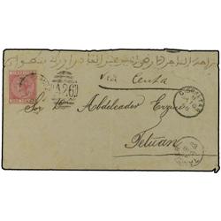 MOROCCO Cover to Tetuan endorsed ´via C