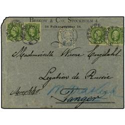 MOROCCO: LOCAL POST Cover from Stockhol