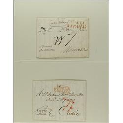 MEXICO CORREO MARITIMO. Colección de ca