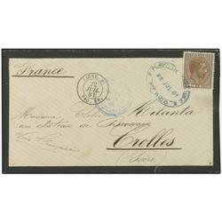 PUERTO RICO Mourning cover to FRANCE fr